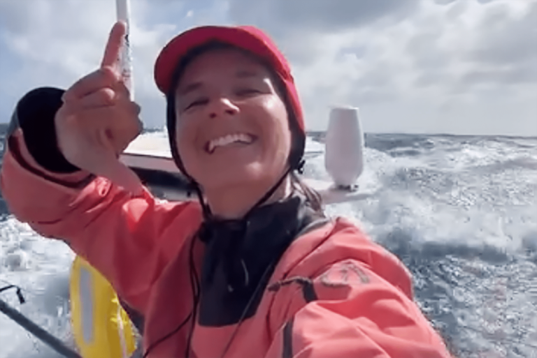 Sailor Cole Brauer makes history as the first American woman to race solo around the world