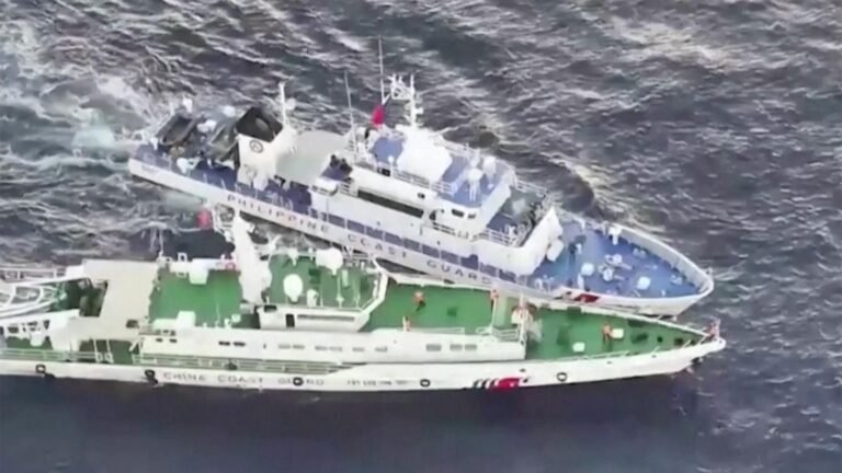 WATCH:  China’s coast guard caused collision at sea, Philippines says