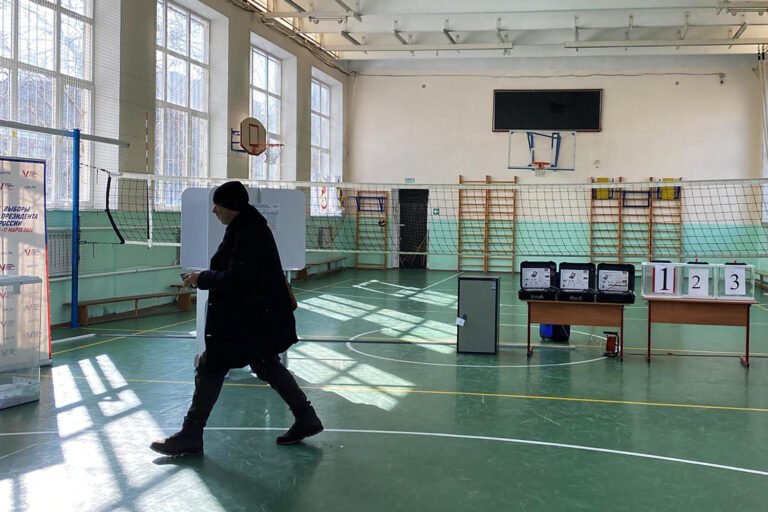 Inside Moscow as Russia votes in election with no opposition to Putin