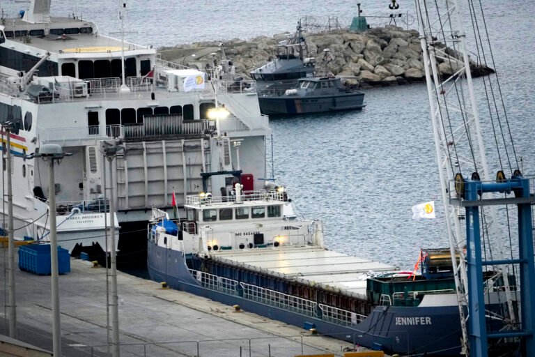 Second aid ship expected to set sail for Gaza as Palestinians await distribution from first delivery