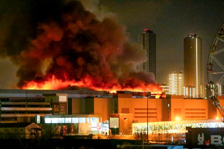 60 dead in armed attack that left Moscow concert hall engulfed in fire