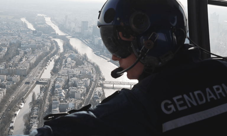 Aboard the eyes in the sky charged with keeping Paris Olympics secure