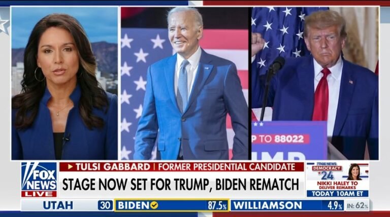 Biden, Harris have a 'big problem' on their hands with Trump rematch, warns Tulsi Gabbard
