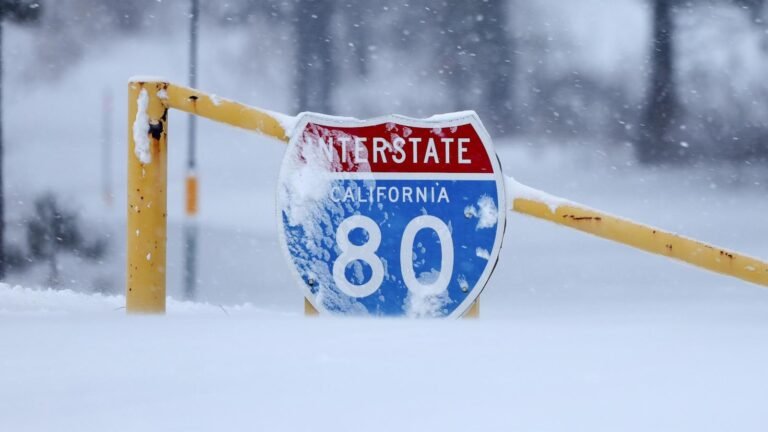 Blizzard slams California's Sierra Nevada mountains with more snow on the way