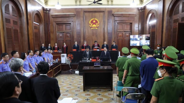 A Vietnamese property tycoon accused of embezzling $12.5 billion begins her trial