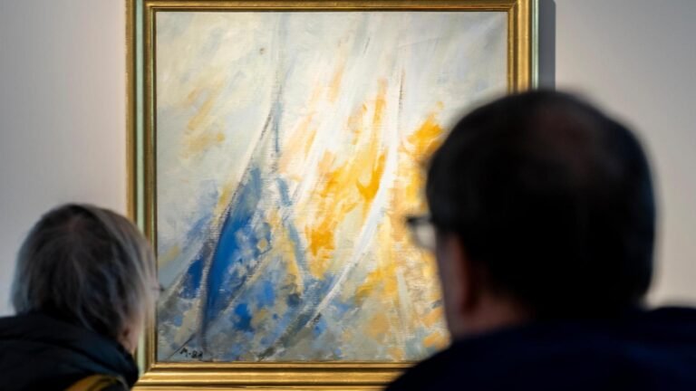 A painting by Denmark's artistic Queen Margrethe exceeds expectations at auction