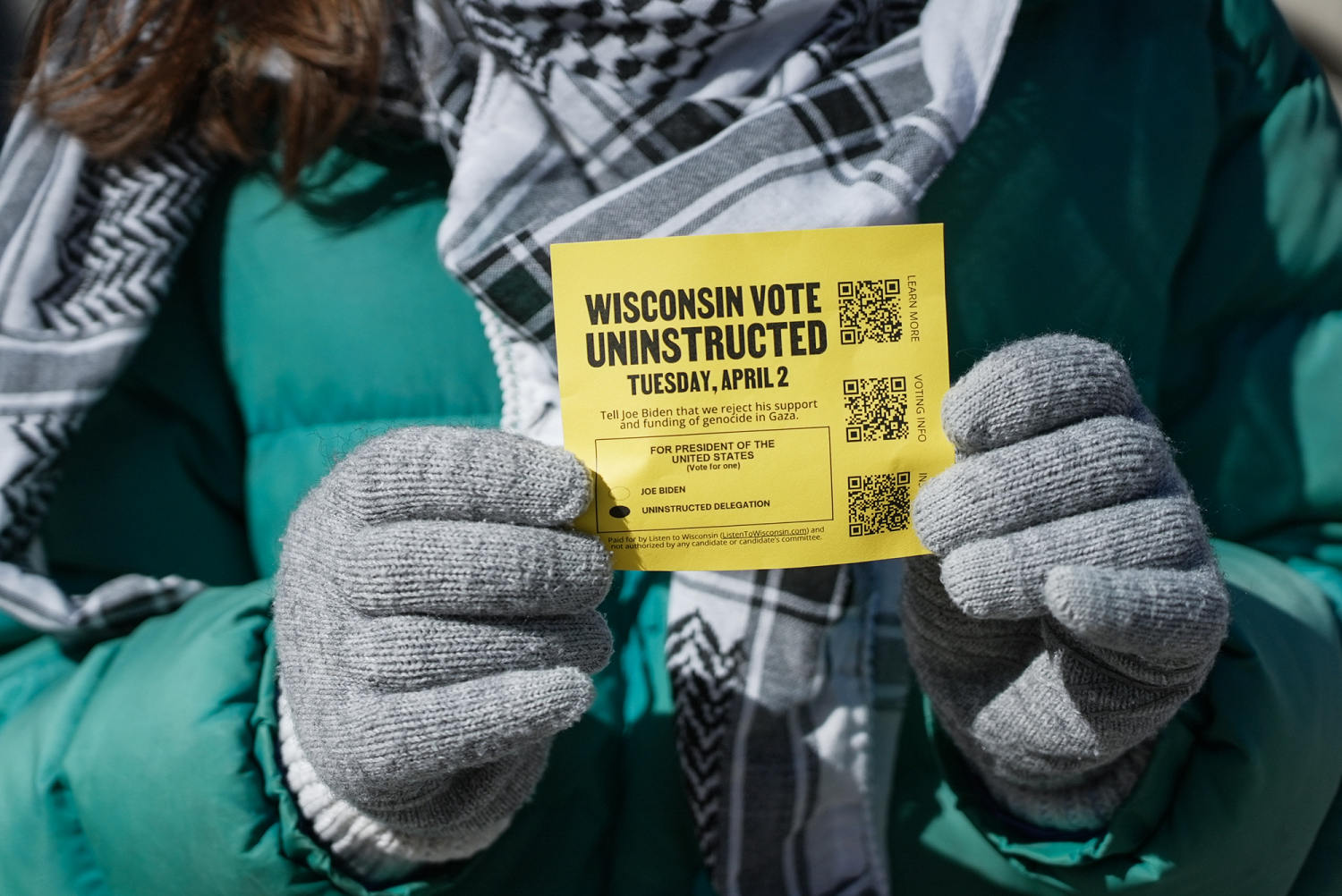 Young Wisconsin progressives lead the latest protest vote against Biden over Gaza