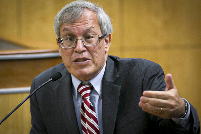 A UC Berkeley law professor confronts a pro-Palestinian student during a backyard dinner