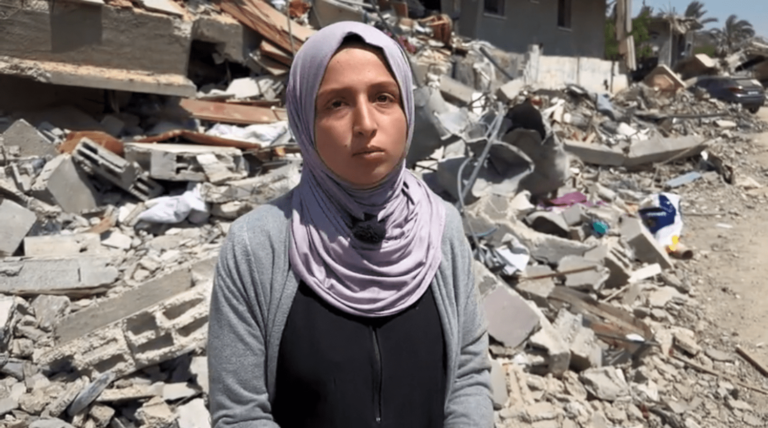 A Gaza teen spent last Eid surrounded by her family. Now, she's collecting their bones.
