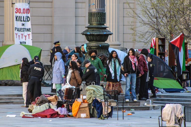 Police arrest pro-Palestinian supporters at encampment on Yale University plaza