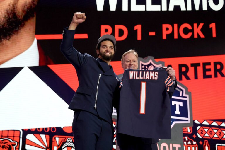 Bears take QB Caleb Williams No. 1 in NFL draft; Falcons shock with pick of QB Michael Penix Jr.
