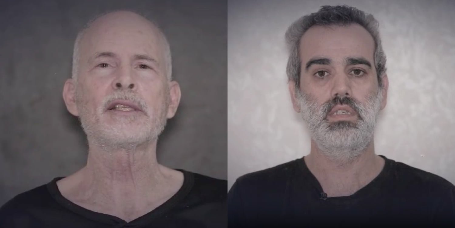 Hamas releases video of Israeli hostages Keith Siegel and Omri Miran