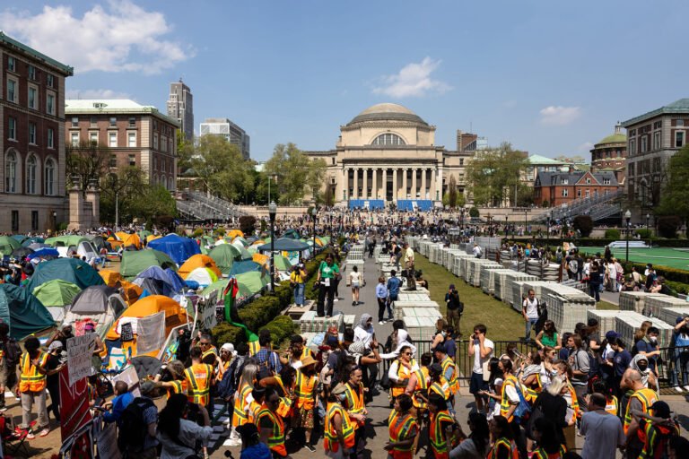 Columbia begins suspending students after deadline to leave protest camp passes