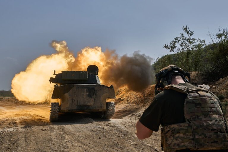 Ukraine retreats in the east as Russia pushes forward while U.S. ally waits for aid