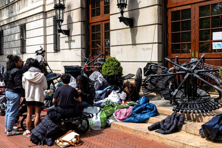 Pro-Palestinian student groups say an autonomous group has occupied Columbia University's Hamilton Hall