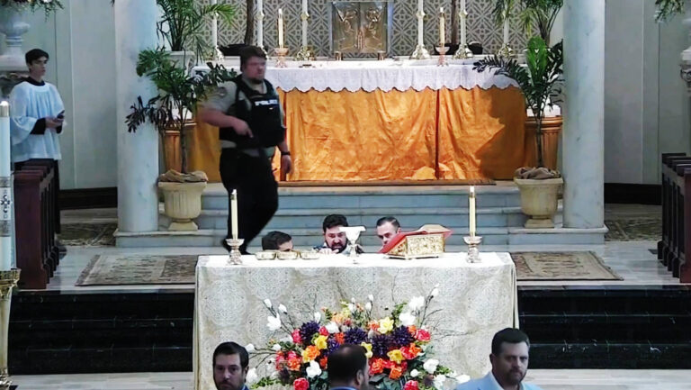 Parishioners stopped teen with a rifle from entering church with 60 children inside