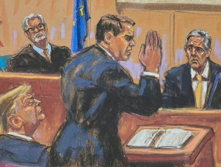 Trump legal team hammers at Cohen's credibility in questioning