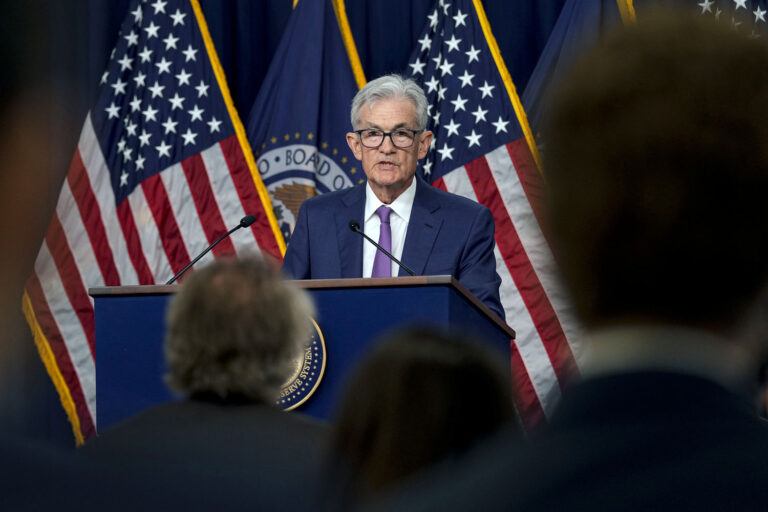 Federal Reserve leaves key interest rate unchanged amid signs inflation is starting to slow further