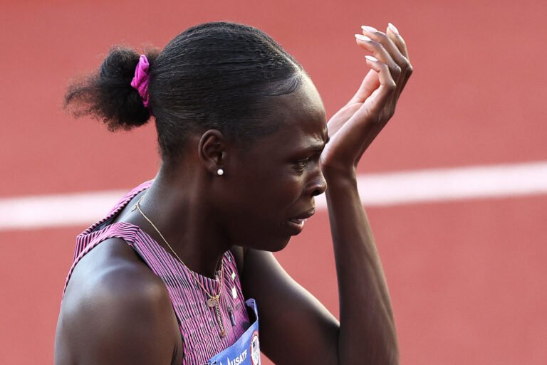 Defending 800-meter gold medalist Athing Mu will miss Paris after falling in Olympic trials