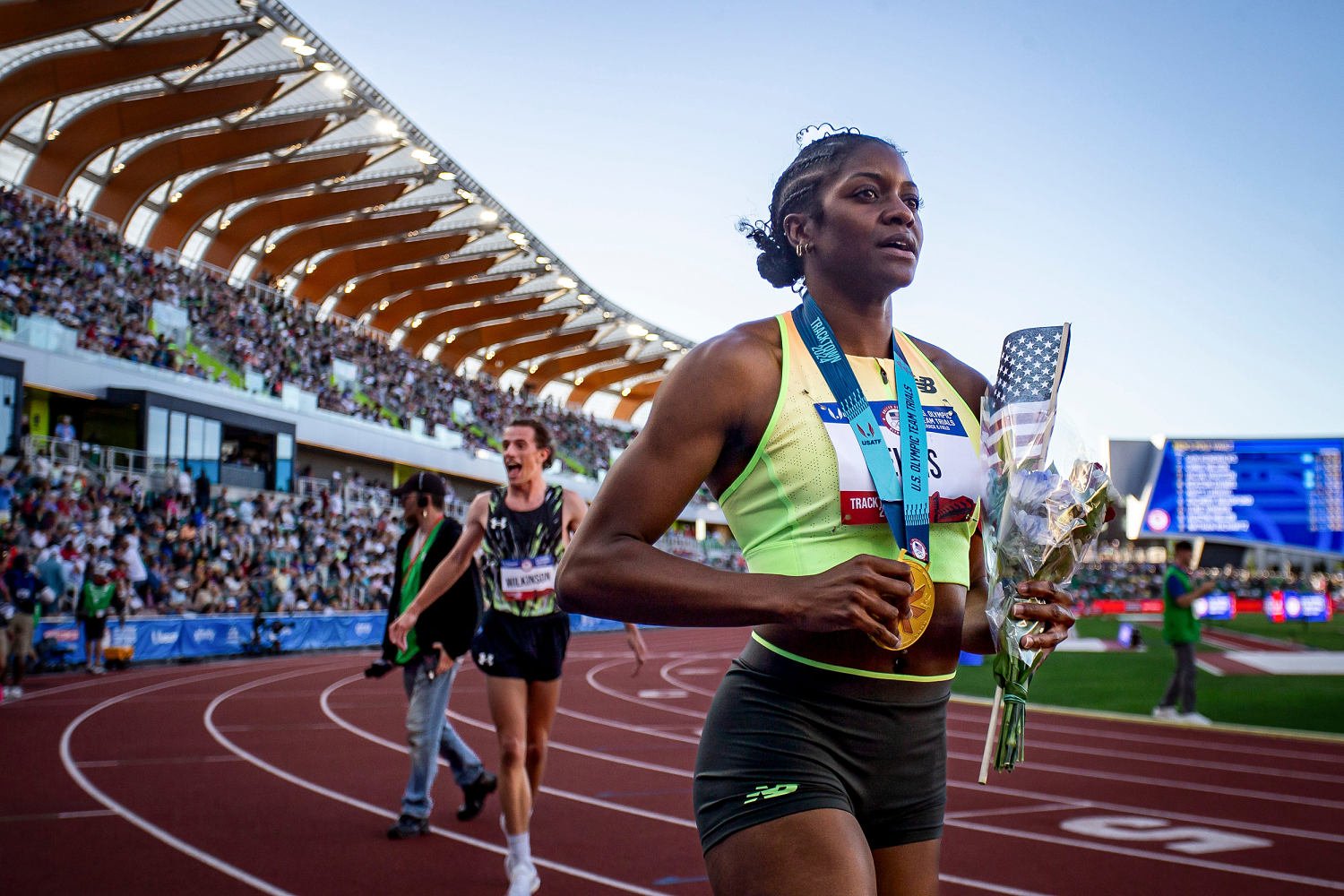 Runner qualifies for second Olympics after nearly missing race because of portable restroom mishap