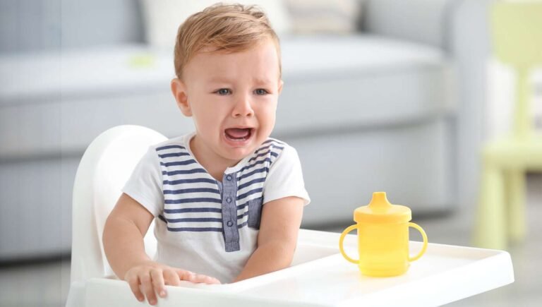 Toddler Upset Food He Threw On The Ground Is Now On The Ground