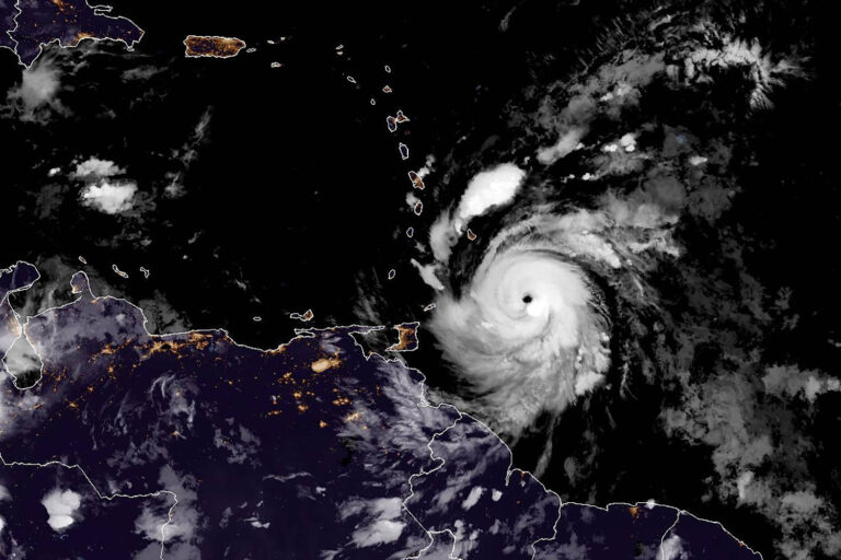 Beryl strengthens to a dangerous Category 5 hurricane as it moves west in the Caribbean