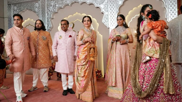 An Indian billionaire’s son is married after lavish celebrations that spotlight his global clout