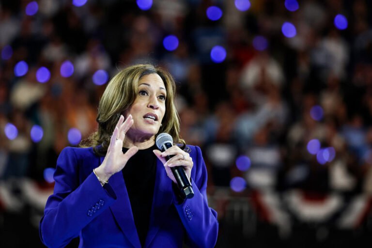 Harris weaves her life story into a vision for America as she accepts Democratic nomination