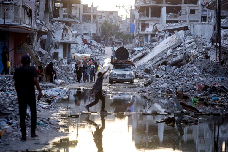 Polio vaccinations arrive in Gaza, but the sanitation crisis remains