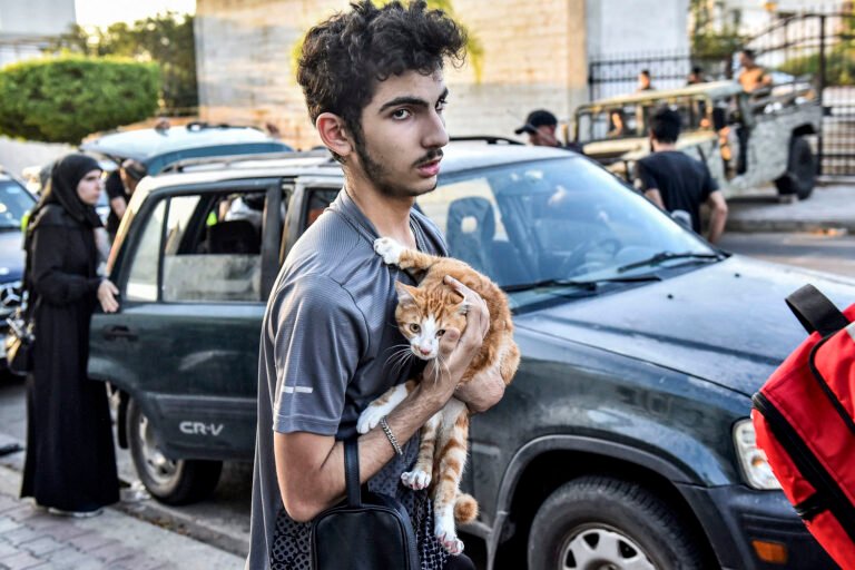 Thousands flee southern Lebanon as Israeli strikes kill more than 550