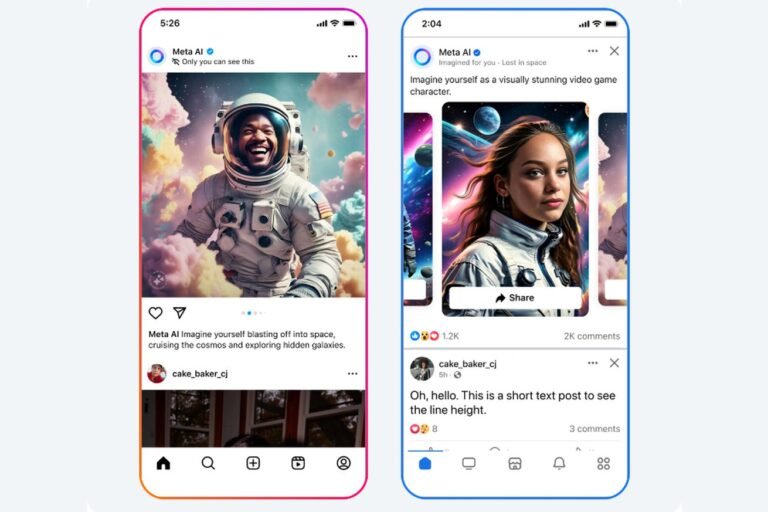 Meta’s going to put AI-generated images in your Facebook and Instagram feeds