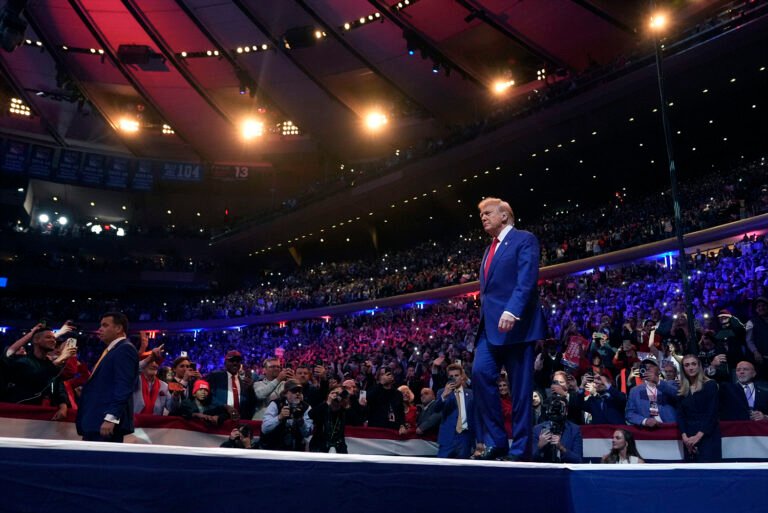 Trump’s Madison Square Garden rally overshadowed by his allies’ crude and racist remarks