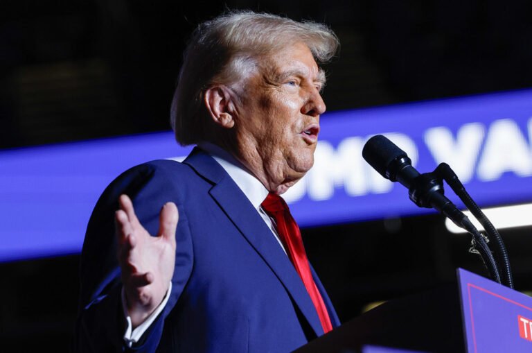 Trump makes an unconventional swerve outside of battleground states in final week