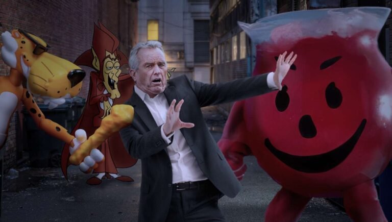 RFK Jr. Jumped In Dark Alley By Count Chocula, Chester Cheetah, Kool-Aid Man