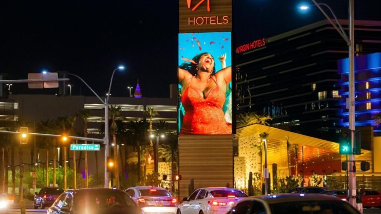 Hundreds of hotel workers go on strike at a casino near the Las Vegas Strip